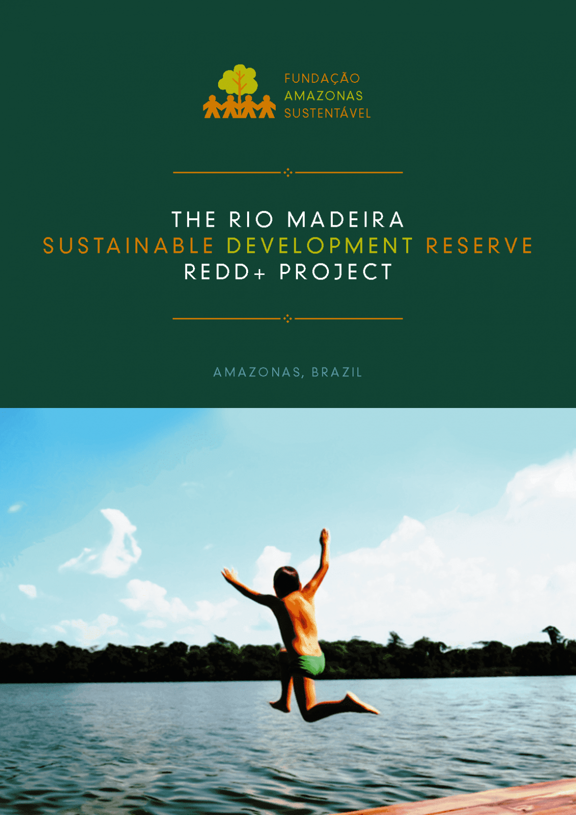 Capa de publicação feita pela Fundação Amazônia Sustentável (FAS).