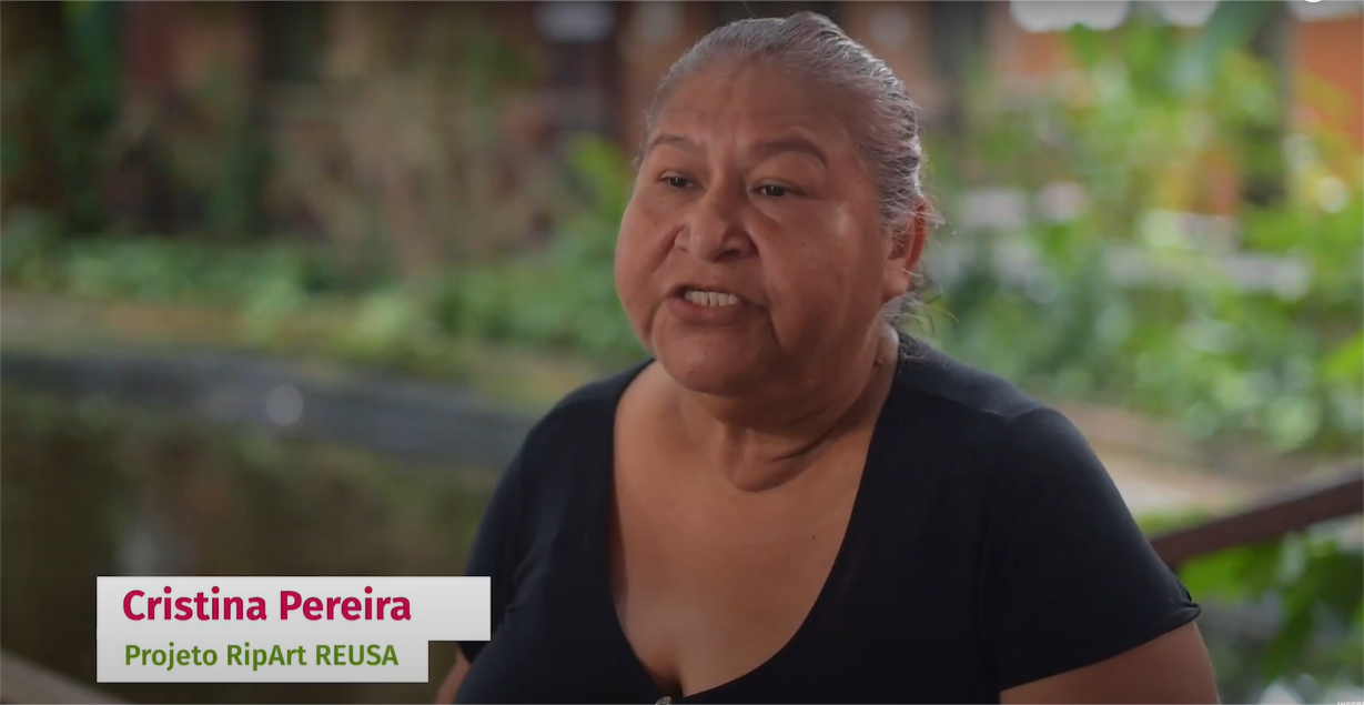 Imagem de Cristina Pereira, que faz parte do Projeto RipArt REUSA, apoiado pela Fundação Amazônia Sustentável (FAS).