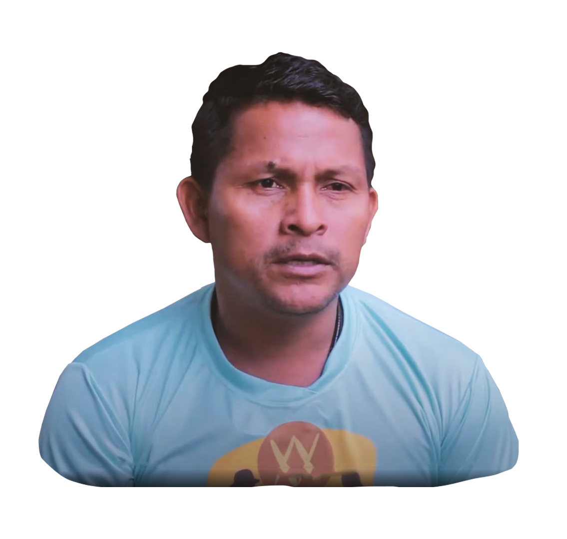 Beneficiário de projeto realizado pela Fundação Amazônia Sustentável (FAS).