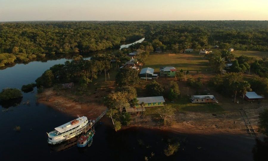 Comunidade Santa Helena do Inglês localizada no Amazonas.
